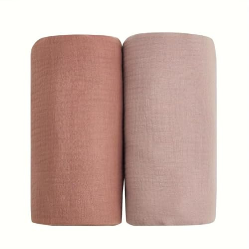 JORNH Paños de muselina de 120 cm x 120 cm para bebé, paquete de 2 mantas grandes de muselina para bebé, mantas para recién nacidos, mantas de bebé suaves para recién nacidos, regalos de ducha para