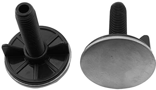 HOMSFOU 2pièces Bouchons d Évier Acier Inoxydable Cache-trous Décoratifs Pour Évier De Cuisine Joints d Étanchéité Pour Bonde De Lavabo