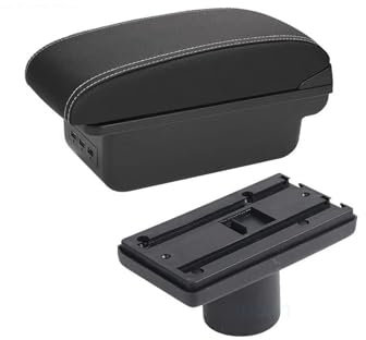 Organizador De Consola Central Reposabrazos Compartimento De Almacenamiento con Portavasos Y USB para Ibiza 6J 6L Accesorios para Coche