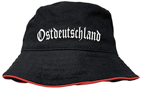 Spaß Kostet Männer Jungs Anglerhut Ostdeutschland alt deutsche Schrift Bucket hat Fischerhut