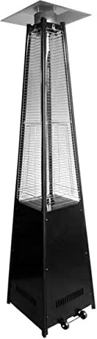 HYQNG Outdoor Pyramid Patio Heater, 13KW Outdoor Freestanding Heater, Stainless Steel Garden Warmer, Adjustable Heat Settings, Wheels Kit, 42000 BTU, for Decking, Home Garden & Gazebo