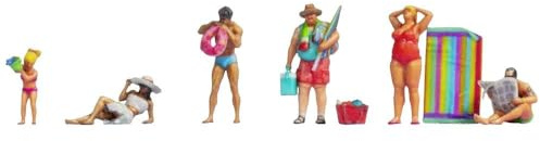 NOCH Badende, 3D gedruckte Figuren aus Kunststoff, perfekt für N-Spur Modellbau