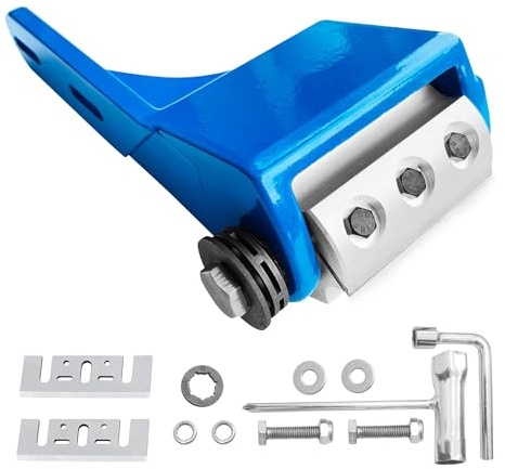 Dpofirs Segheria Portatile, Strumenti per la Produzione di Mobili in Tronchi Blu, Pelatronchi Strumento per Scortecciare Tronchi Azionato da Motosega per Costruttori di Tronchi Segherie