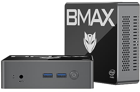 BMAX Mini PC W-11pro 8 GB RAM 256 GB ROM SSD Mini PC desktop Celeron N4100 Micro computer desktop B2Pro, Gigabit Ethernet, HDMI X 2 per ufficio, affari, home cinema, 4K UHD, WLAN, BT4.2