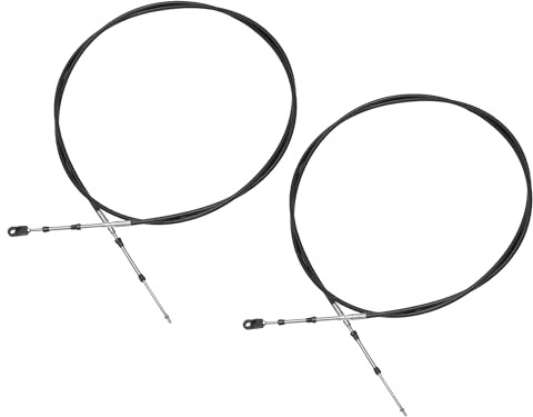 QUARKZMAN 2 Piezas de Cable de Control de Acelerador para Barco Marino de 300cm 10Ft 33C/3300 Negro