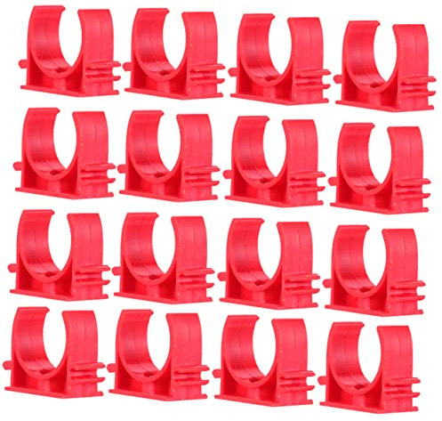 jojofuny Management Card Water Clamps Clips for Pipe Clips Water Hose Pipe u Clamp Secure Tubing in Workshops Garages Pack