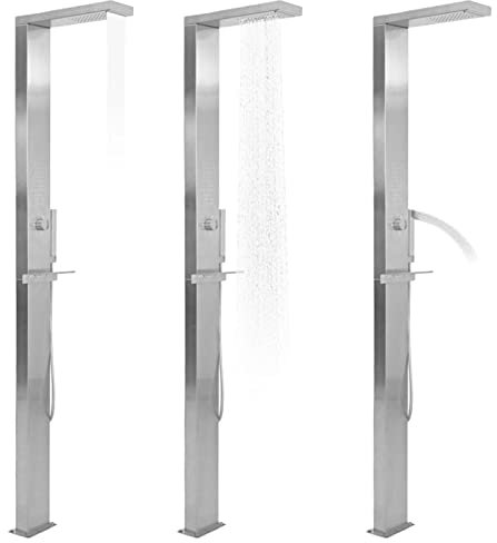 Rantry Doccia da Giardino in Acciaio Inox Quadrata