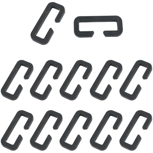 ZZLZX 12 hebillas de plástico de extremo abierto de 1 pulgada, sin alambre, hebilla ajustable para desconectar, hebilla cuadrada rectangular, bucle deslizante, hebilla de cinturón resistente para