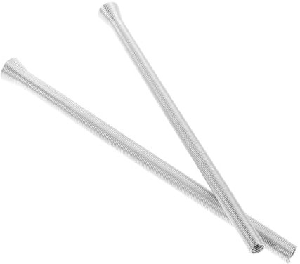 Piegatubi Manuale a Molla in Acciaio, Set 2 Pezzi Argento
