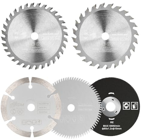 BALUGAEA 5 Teilige Kreissägeblatt 85x10mm Trennscheiben für Schneidwerkzeug