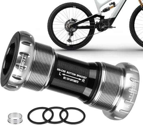 Generisch Vierkant-Innenlager,Fahrrad-Innenlager - Lager Mittelwelle für Kurbeln | Fahrradkomponenten, Fahrradersatz, Tretlagerwerkzeug passend für Rennräder, 24-mm-Kurbelgarnituren