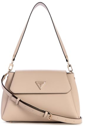 GUESS Sora Girlfriend Flap Shoulder Bag Stone