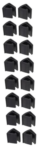 BESPORTBLE 8paires Clips De Fixation De Pare-Brise pour Chariot De pour Accessoires De Noir