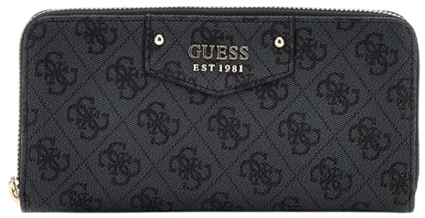GUESS Eco Brenton SLG Large Zip Around Wallet L Coal Logo