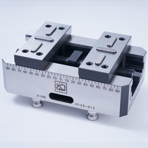 XinDianPAF (H125-L75) CNC self centering vise, precision milling machine vise, three four five axis universal vise.Can add irregular jaw clamps by yourself. (H125-L115)