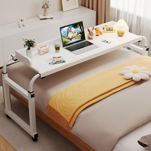 Bettschreibtisch Überbetttisch mit Rollen Überbetttisch Überbettschreibtisch Überbetttisch Mobiler Schreibtisch Betttisch mit Rollen Computertisch fürs Bett Überbetttisch mit Rollen Höhenver