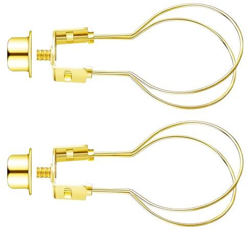 QUEENYARD Adattatore a clip per paralume con clip per paralume a molla, 2 pezzi