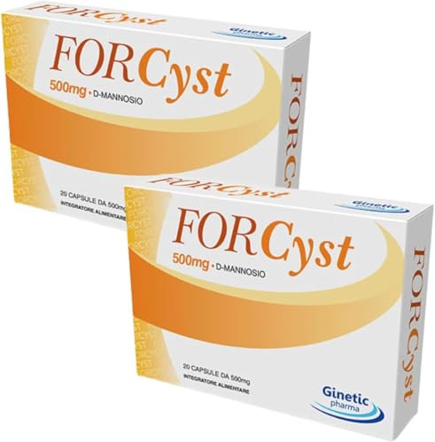 Integratore CISTITE |MANNOSIO, 7 MLD Fermenti Lattici, Cranberry e Vit. D | per Cistite e prevenzione recidive | Infezioni Vie Urinarie - 4 prodotti in 1 - massima efficacia dimostrata (2 Scatole)