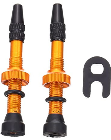 GRIRIW Metall Tubeless Ventilschaft Nach Französischem Ventilstandard Aluminiumlegierung Mit Kupferkern Korrosionsbeständig Und Robust Mit Montagewerkzeug Für Schlauchlose Fahrradfelgen f