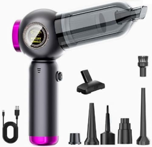 DEUKNICE Handheld Vacuum Cleaner, 22000Pa Powerful Car Vacuum Cleaner Cordless, Rechargeable Portable Air Duster, Lightweight Mini Vacuum for Car, Home