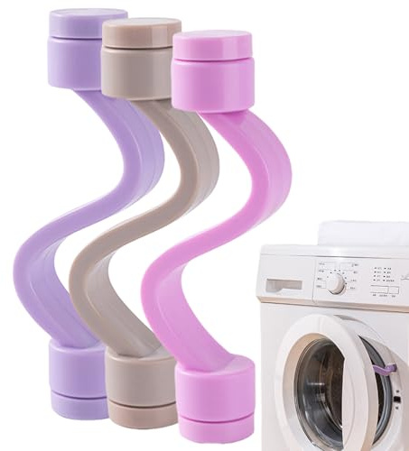 Dryer Door Stopper - Magnetic Washing Machine Prop, Vent Helper Clip | Front Load Laundry Washer Holder for Air Circulation, Moisture Control, mildww Reduction, Set of 3 Flexible Tools