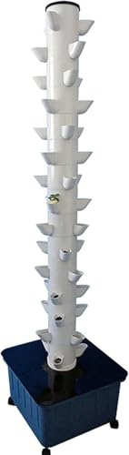 Torre idroponica, Sistema di Coltivazione idroponica per Erbe aromatiche, Frutta e Verdura da Interno, Torre aeroponica, Sistema di Coltivazione idroponica 15 Strati 45 Fori
