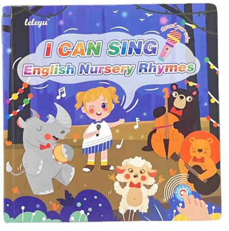 MotiveTech Libro Interactivo con Sonidos, Juguetes Musicales, Rimas Infantiles para Niños de 2 a 6 años.