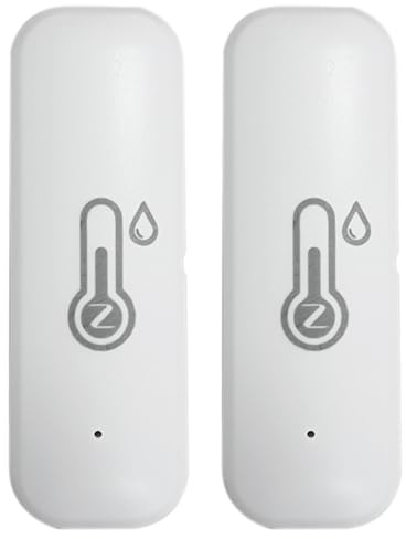 yeraa Capteur Intelligent de Température et D'Humidité Tuya Zigbee pour Extérieur, Étanche IP65, Application de Surveillance à Distance et Alertes pour Maison Connectée