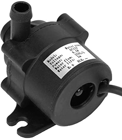 Fafeicy Bomba de Agua sin Escobillas DC 12V Bomba Sumergible de Plástico 350L H 6.5W 2m Elevación Micro de Agua de bajo Ruido para Acuario Estanque Fuente Uso Hidropónico
