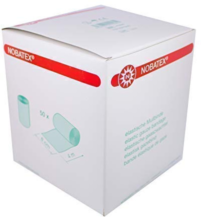 600 UNIDAD (12x 50) nobatex Gasas elástica Vendas von nobamed (8cm x 4m)