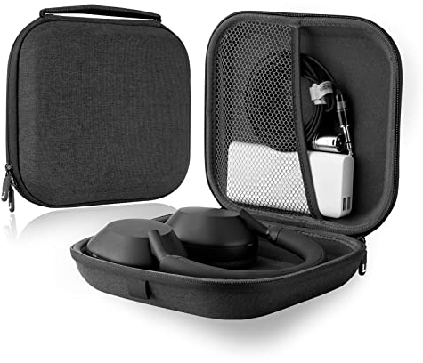 Linkidea Custodia per cuffie compatibile con Sony WH1000XM5, WH-CH700N, WH-CH710N, WH1000XM3, WH1000XM4, XB950BT, custodia rigida protettiva viaggio con cavo, custodia per caricabatterie(grigio scuro)