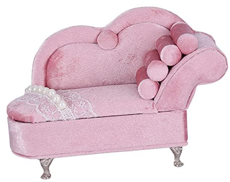 chiwanji Organizzatore per Orecchini A di Gioielli per in Velluto Rosa