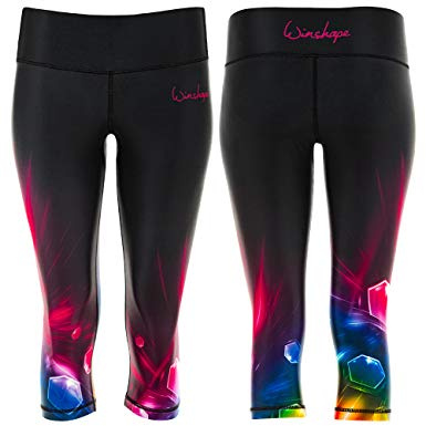 WINSHAPE Winshape Cosmic 3/4 leggings för kvinnor, slim fit, fitness, fritid, sport, yoga, träning, leggings, 3/4, dam, overall, Kosmisk, XXL