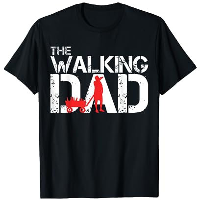 The Walking Dad Männertag Vatertag Motiv Bollerwagen T-Shirt
