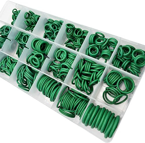 Cozylkx Lot de 530 Joints De Plomberie en Caoutchouc, Joint Torique en Silicone pour Nettoyeur Haute Pression, 18 Tailles avec Boîte De Rangement.