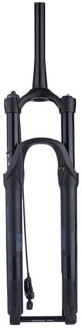 MTB-Gabel 27,5/29 Zoll Pneumatische Stoßdämpfergabel Magnesiumlegierung Konisches Rohr 15X110mm Steckachse Dämpfungseinstellung 120mm Federweg Manuelle/Fernverriegelung Luftgabel ( Color : Remote , Si