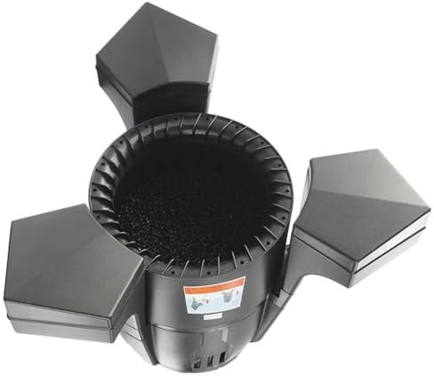 QUTBAG Skimmer Flotante Estanque, Limpiador automático de Piscinas, Extractor de Superficie de Piscina, Skimmer y clarificador, Skimmer Flotante de succión para Estanque de Peces, Piscina jardín 43W