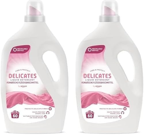 by Amazon Détergent liquide pour linge délicat, 60 lavages (Lot de 2)