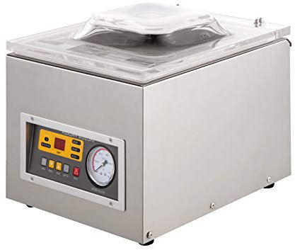 CAFIEDR Sellador al vacío Comercial de 120 W. Máquina de envasado al vacío Digital, máquina de Sellado de Alimentos, sellador de Alimentos Frescos(sellador)