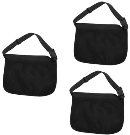 POPETPOP 3stücke Tennis Aufbewahrungstasche Tragbare Mesh Design Hüfttasche Für Tennisbälle Tischtennis Und Langlebig Mit Zugbandverschluss Für Sport Und Training