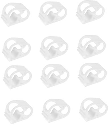 MUCKLILY 12pcs Silicone Hose Clamps Adjustable Flow Control Tube Clips Stop Water Lock for Laboratory Infusion Bottle and Plastic Tubing, Suitable for Medical and Brewing Use