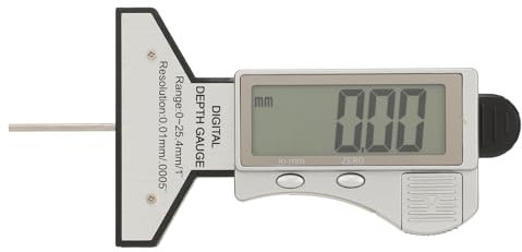 ANKROYU Jauge de Profondeur de Pneu, jauge de Profondeur de Pneu numérique, jauge de Profondeur de Pneu de Voiture numérique compacte, jauge de Profondeur de Pneu précise
