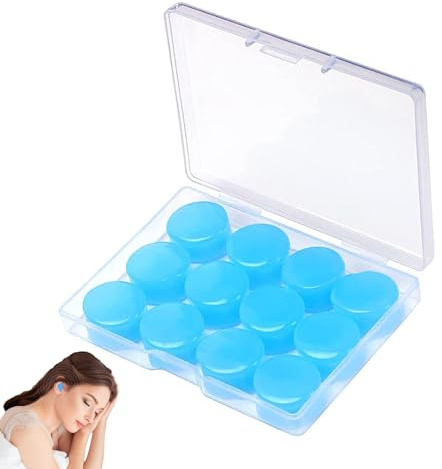6 Paar Ohrstöpsel Schwimmen Kinder 6-14 Jahre, Schwimm Ohrstöpsel Kinder, Ohrenstöpsel Kinder, für Schnarchen, Schwimmen, Reisen, Konzerten, Arbeiten, Studieren(Blau)