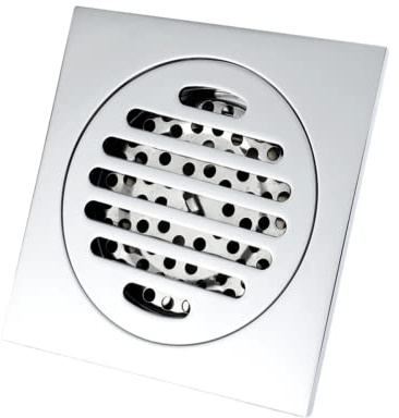 YGDLUCK Piletta di Scarico per Doccia in Rame, 12x12 cm, Quadrata, con Coperchio Rimovibile, per Cucina, Bagno, Balcone, Doccia - Resistente alla ruggine, Facile da Pulire, Design Moderno