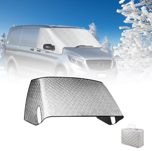 Husbil vindruta skydd ersättning för Mercedes-Benz VITO III W447 2014–2024, ultratjock vindruteskydd vattentät anti-is snö bil frostskydd solskydd skydd