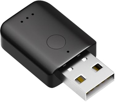 QUILSTM Ricevitore Bluetooth Trasmettitore wireless Adattatore universale USB per auto che offre eccezionali chiamate in vivavoce Supporto audio chiaro Ricevitore Bluetooth USB