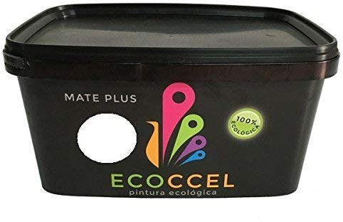 ECOCCEL - La miglior pittura, pittura plastica, pittura da pareti, pittura per interni, pittura bianca, pittura da esterni, pittura ecologica, 4 litri e 14 litri, bianco, BE-40