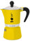 Bialetti Rainbow Caffettiera Colorata, Alluminio, Giallo, 1 Tazza,Yellow,30 x 20 x 15 cm