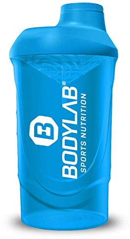 Bodylab24 Shaker 700ml Blau: praktischer Eiweiß-Mixierer mit Schraubverschluss und Sieb für cremige Shakes, BPA-frei, Fitness-Mixierer