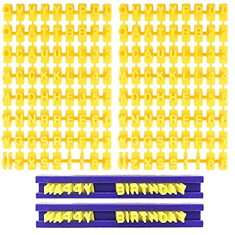 144 Pezzo Biscotti Goffratore Lettere, Alfabeto Numero Fondente Cookie Cutter, Stampini Alfabeto Cookie Stamp, Lettere Pasta di Zucchero Timbro, per il Biscotto Glassa Fondente All'argilla